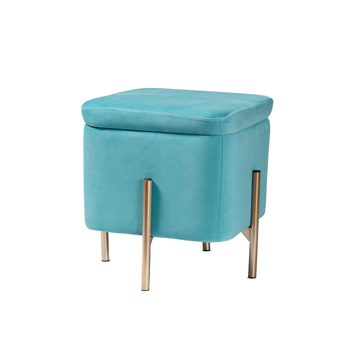Velvet Seat Pouffe Stool